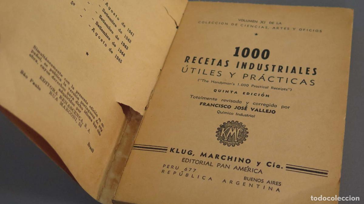 Libros de segunda mano: 1000 RECETAS INDUSTRIALES UTILES Y PRACTICAS - Foto 2