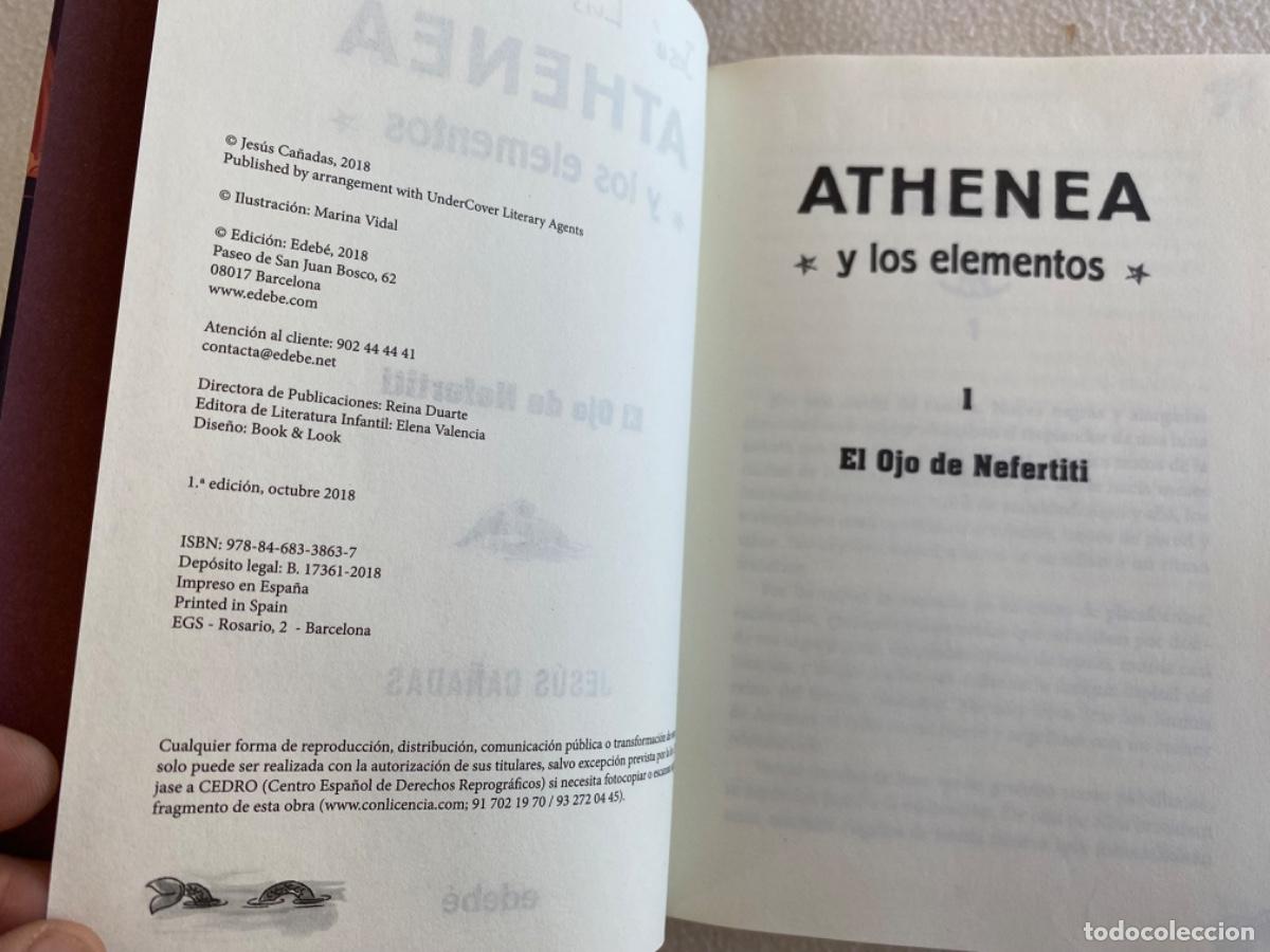 Libros de segunda mano: ATHENEA Y LOS ELEMENTOS. EL OJO DE NEFERTITI. JES&Uacute;S CA&Ntilde;ADAS. - Foto 5