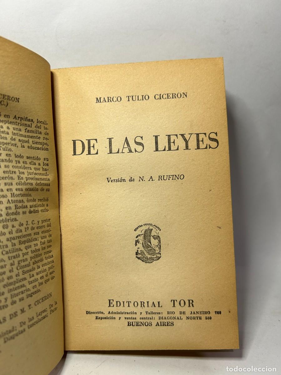Libros de segunda mano: CICERON - DE LAS LEYES - Foto 3