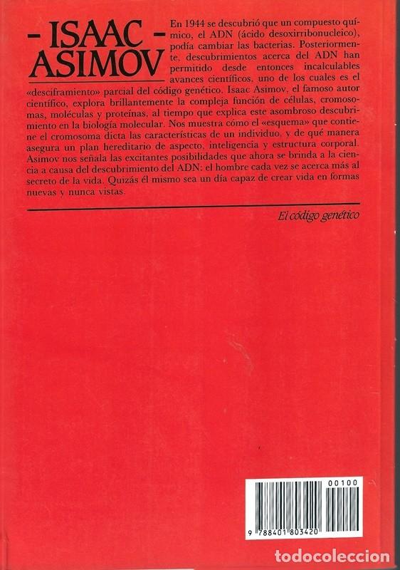 Libros de segunda mano: EL C&Oacute;DIGO GEN&Eacute;TICO ISAAC ASIMOV - Foto 2
