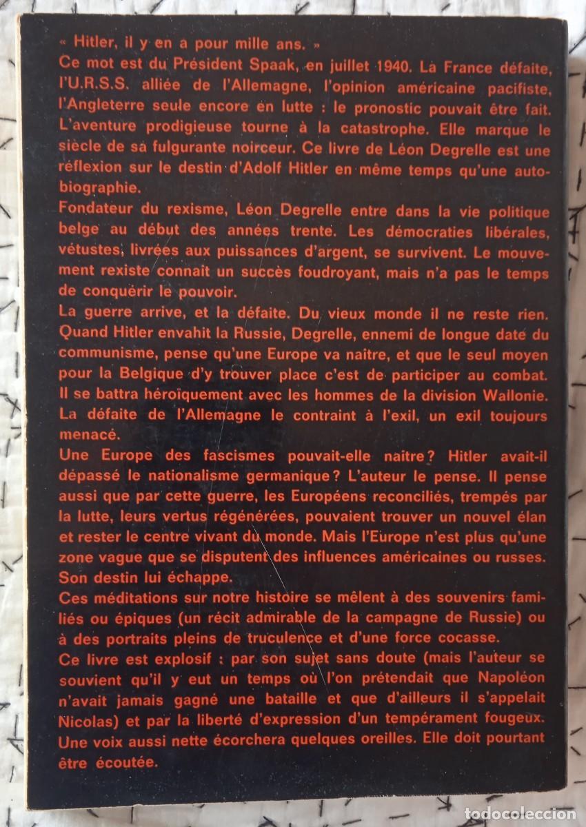 Libros de segunda mano: Hitler Pour 1000 Ans - Le&oacute;n Degrelle - Foto 2