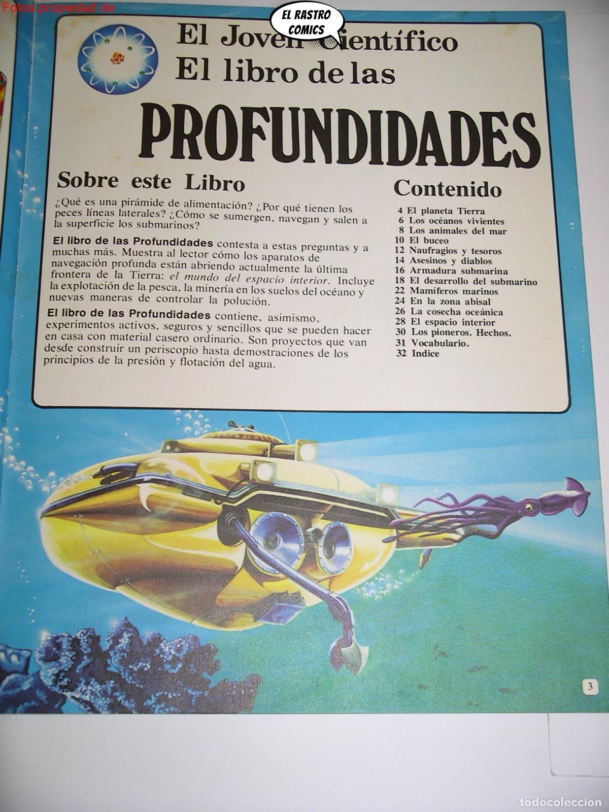 Libros de segunda mano: El libro de las profundidades, El joven cientifico, ed. Plesa / SM a&ntilde;o 1978, A7 - Foto 5