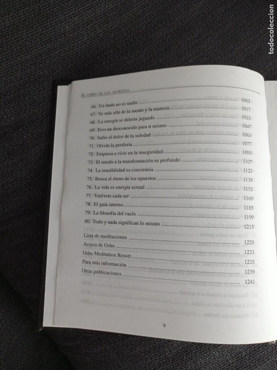 Libros de segunda mano: Libro El libro de los secretos. Osho Gaia ediciones 2004. - Foto 8