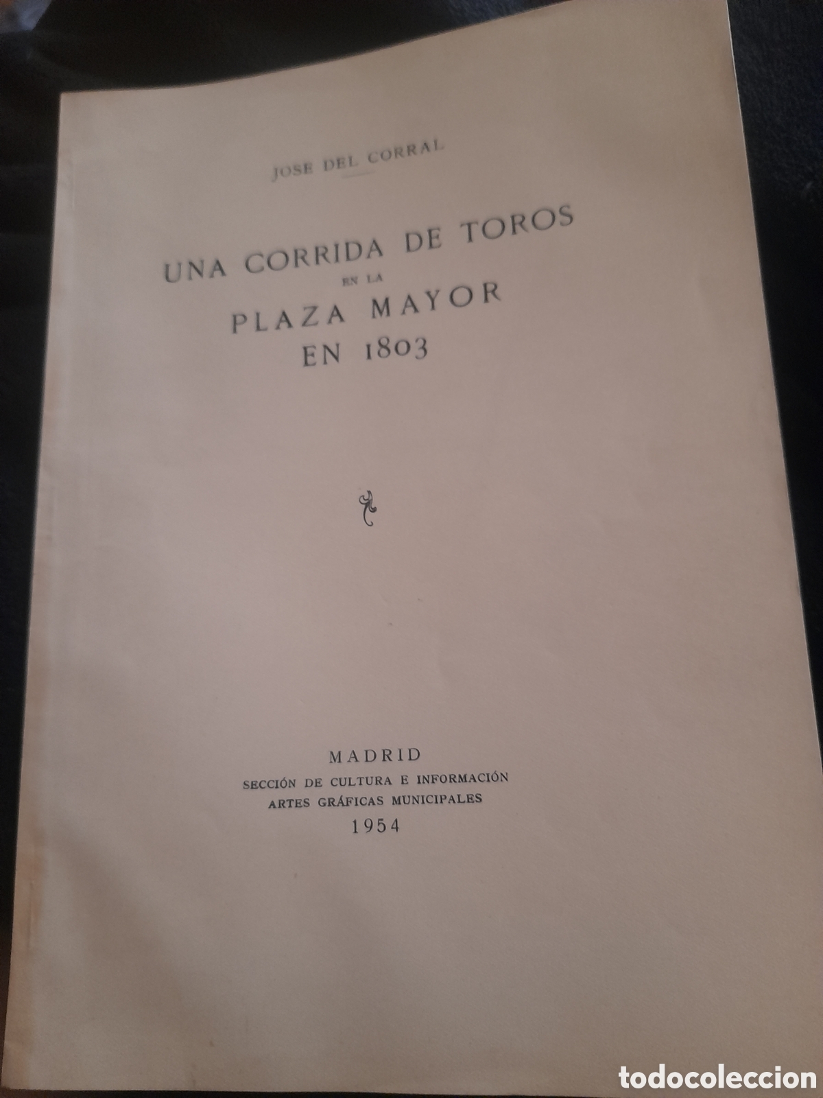 Libros de segunda mano: Una Corrida de Toros en la Plaza Mayor en 1803