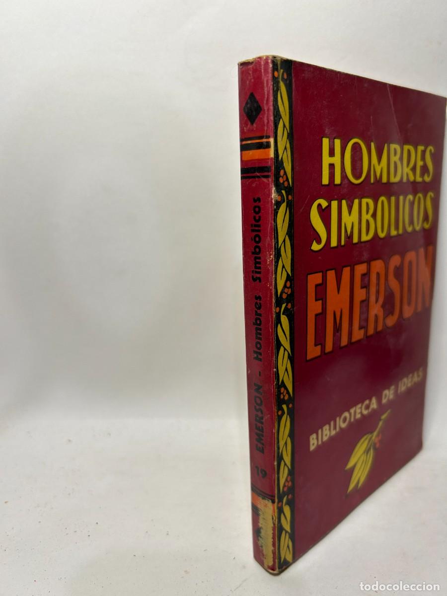 Libros de segunda mano: EMERSON - HOMBRES SIMBOLICOS - 1946 - Foto 2