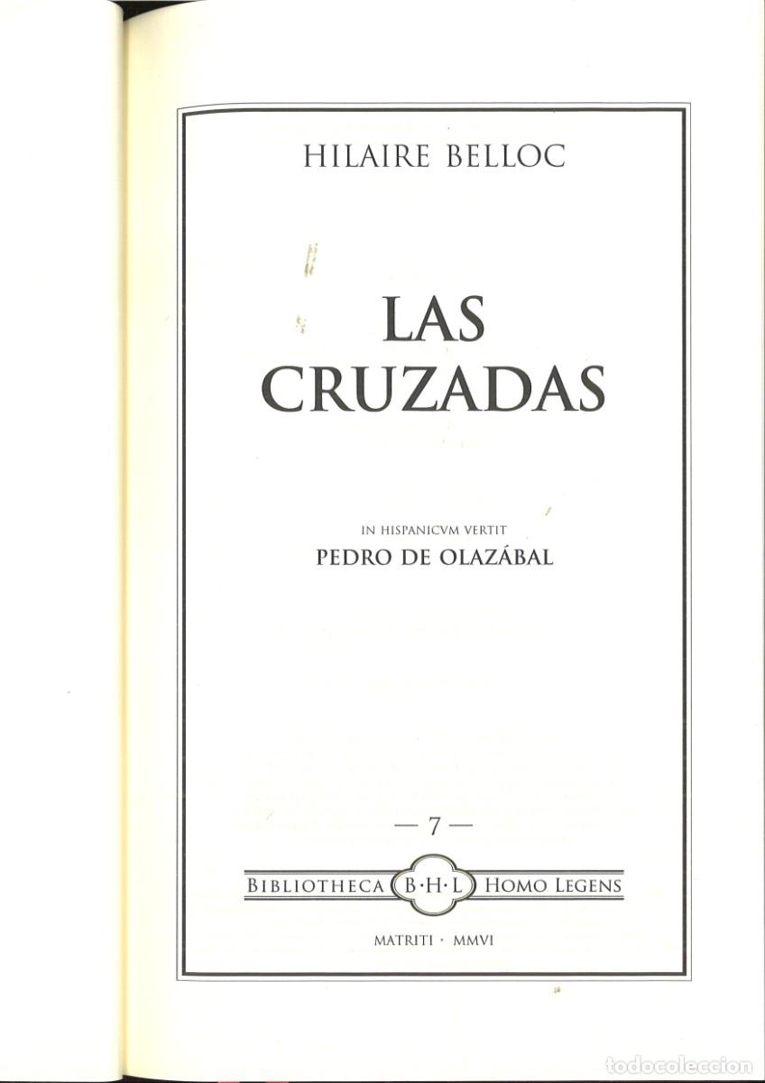Libros de segunda mano: LAS CRUZADAS. Hiloaire Belloc - Foto 2