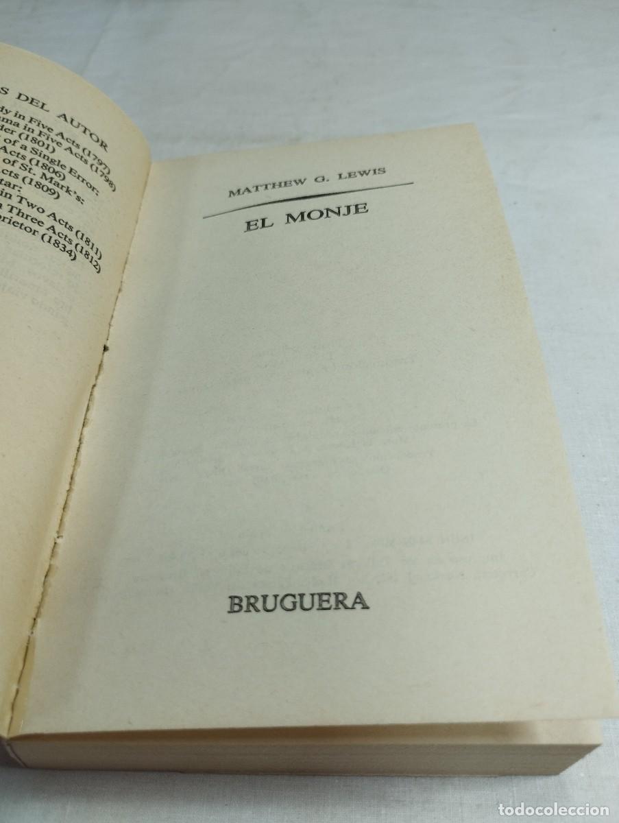 Libros de segunda mano: El monje. Matthew G. Lewis - Foto 2