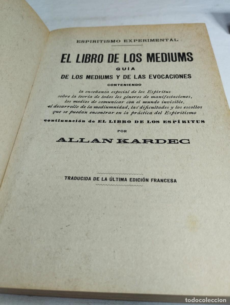 Libros de segunda mano: El libro de los mediums. Allan Kardec - Foto 2