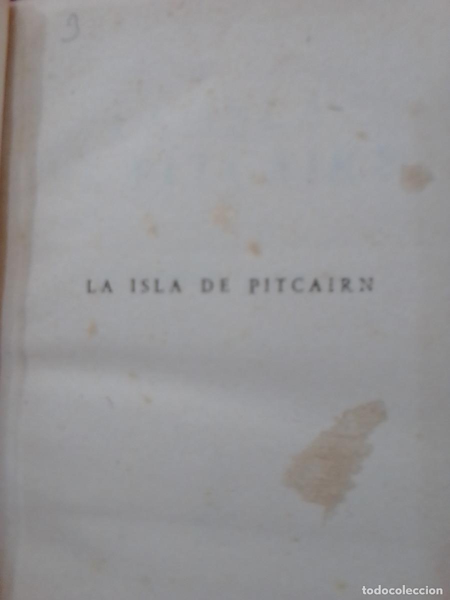 Libros de segunda mano: La Isla de Pitcairn - CH. Nordhoff y J.N. Hall - Editorial Molino. - Foto 1