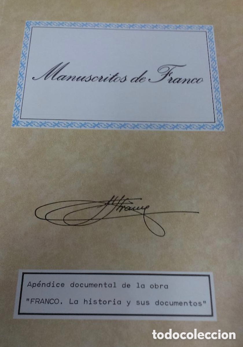 Libros de segunda mano: Manuscritos de Franco. Ediciones Urbi&oacute;n. 1986. - Foto 2