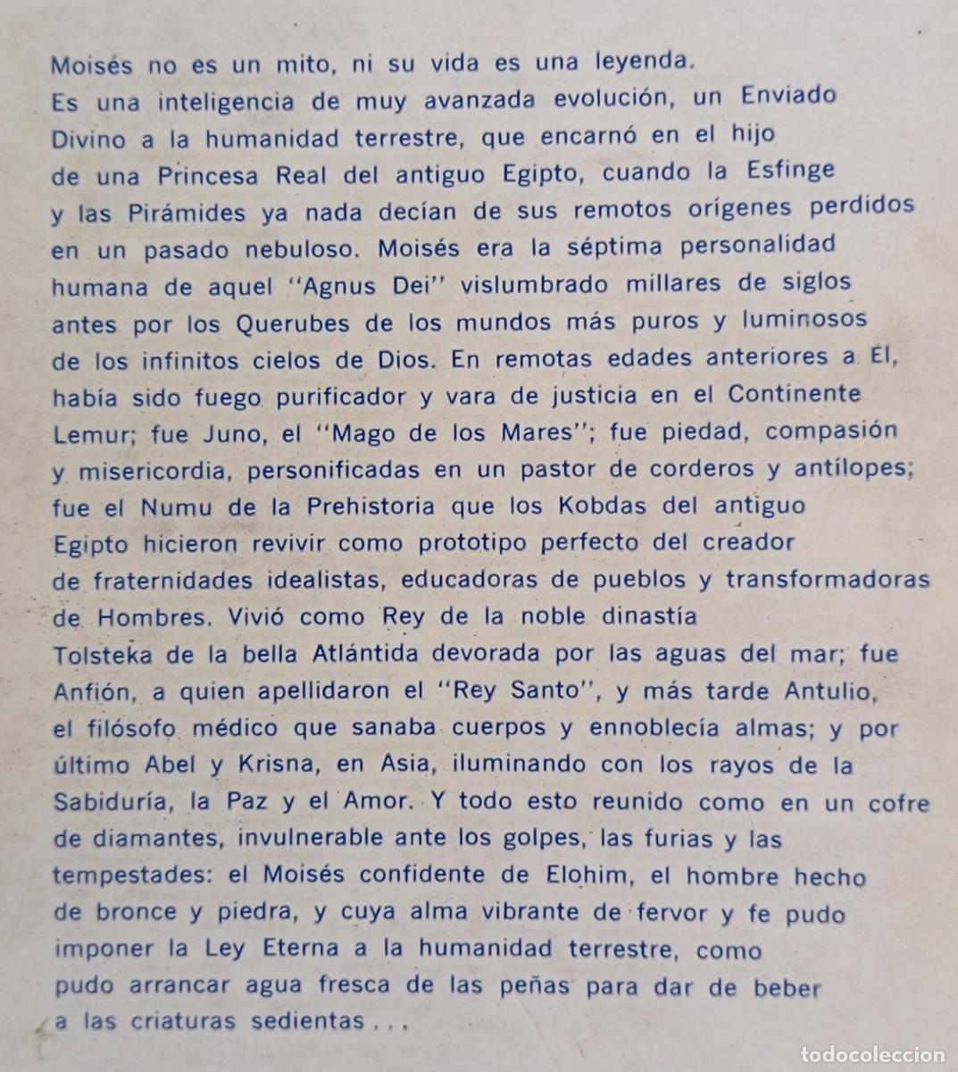 Libros de segunda mano: MOISES EL VIDENTE DEL SINAI - HILARION DE MONTE NEBO - Foto 2
