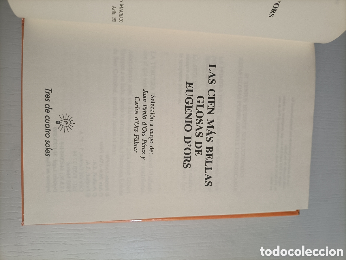 Libros de segunda mano: Las cien m&aacute;s bellas glosas de Eugenio dOrs - Foto 6