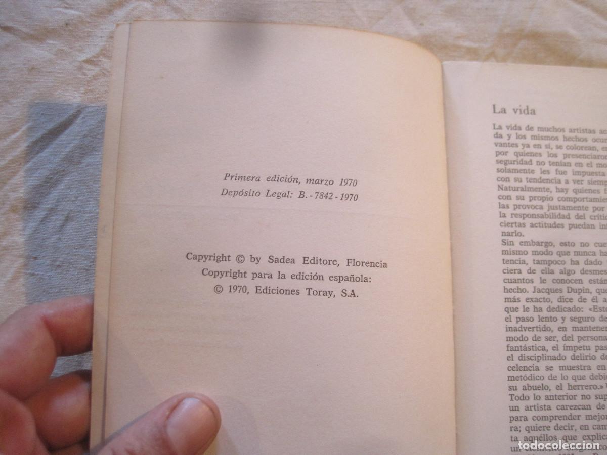 Libros de segunda mano: Umbro Apollonio - Mir&ograve;. Toray 1970 - Foto 2