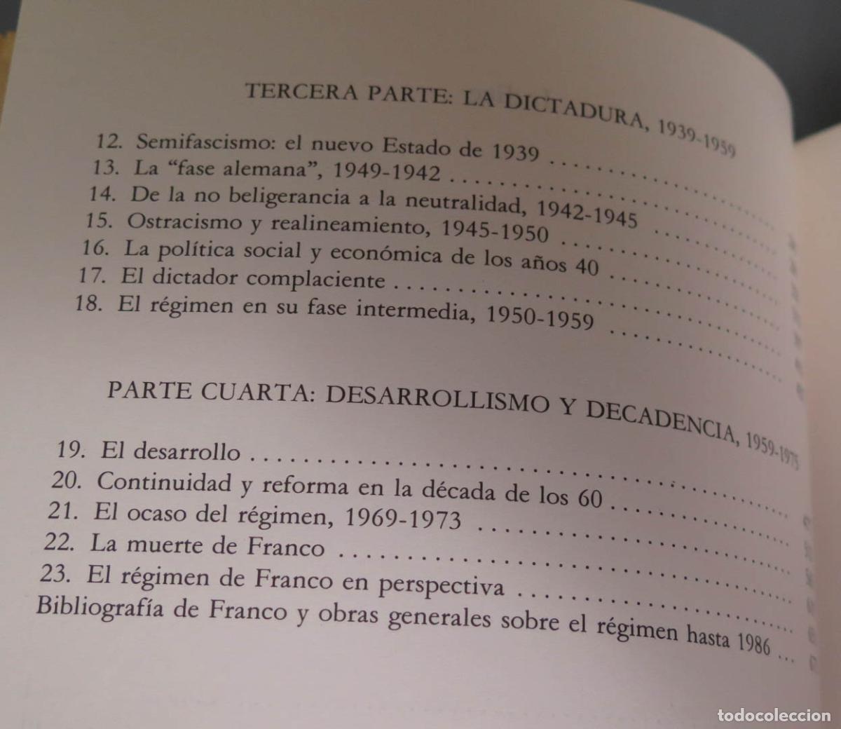 Libros de segunda mano: El r&eacute;gimen de Franco, 1936-1975 Payne - Foto 3