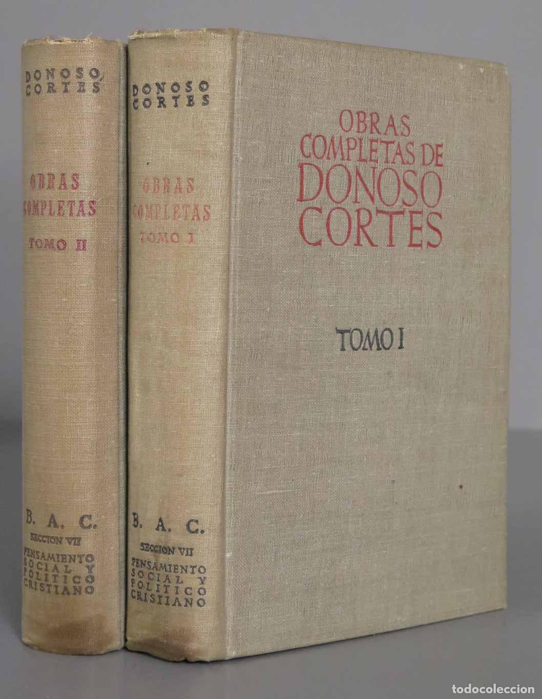 Libros de segunda mano: OBRAS COMPLETAS. DONOSO CORTES. 1946. 2 TOMOS - Foto 1