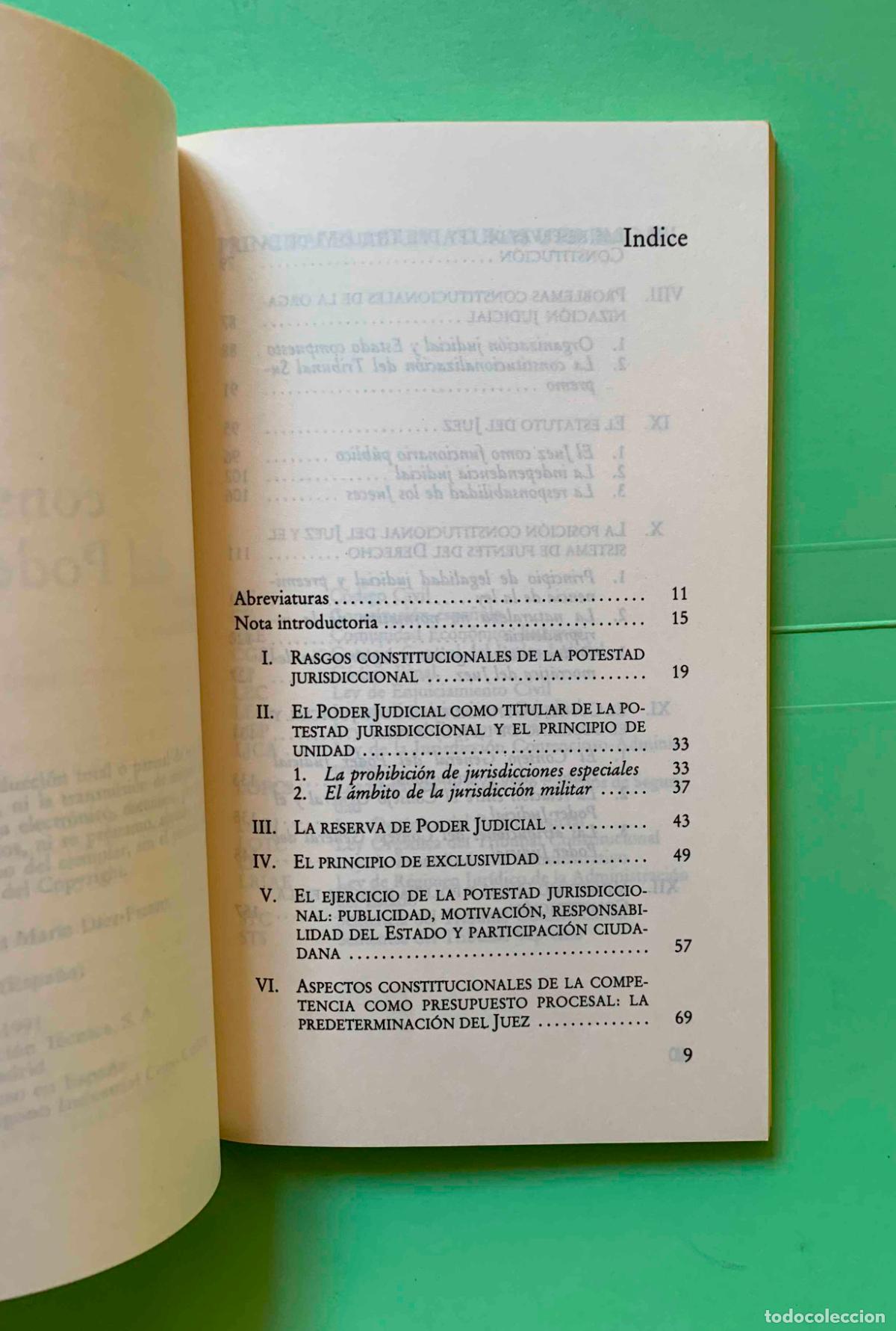 Libros de segunda mano: R&eacute;gimen constitucional del poder judicial (Luis M&ordf; D&iacute;ez Picazo, 1991) 1&ordf; ed. Original. &iexcl;Raro! - Foto 6