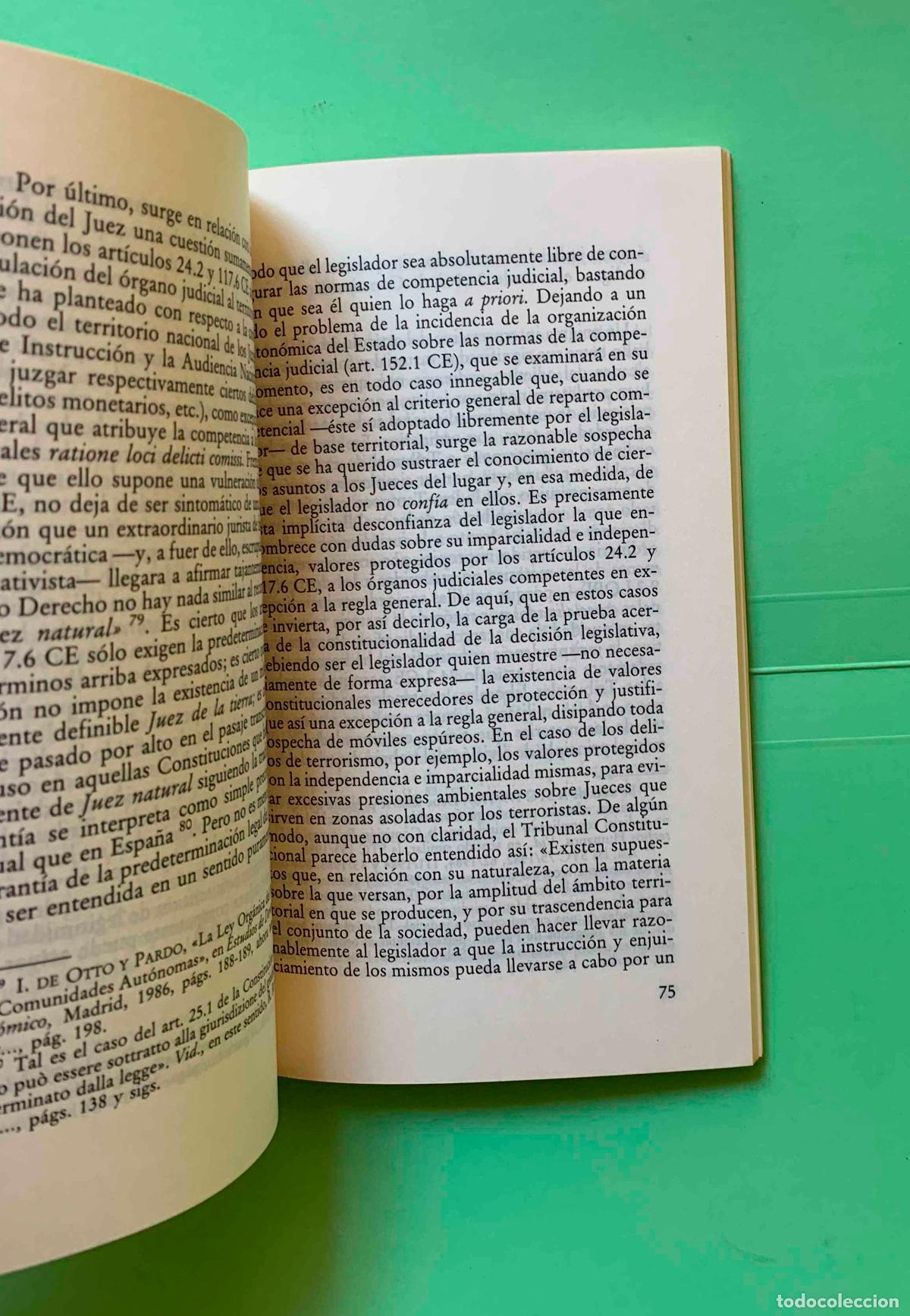 Libros de segunda mano: R&eacute;gimen constitucional del poder judicial (Luis M&ordf; D&iacute;ez Picazo, 1991) 1&ordf; ed. Original. &iexcl;Raro! - Foto 7