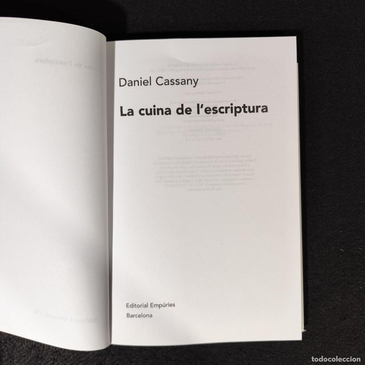 Libros de segunda mano: DANIEL CASSANY - LA CUINA DE LESCRIPTURA - BIBLIOTECA UNIVERSAL EMP&Uacute;RIES / 194 - Foto 5