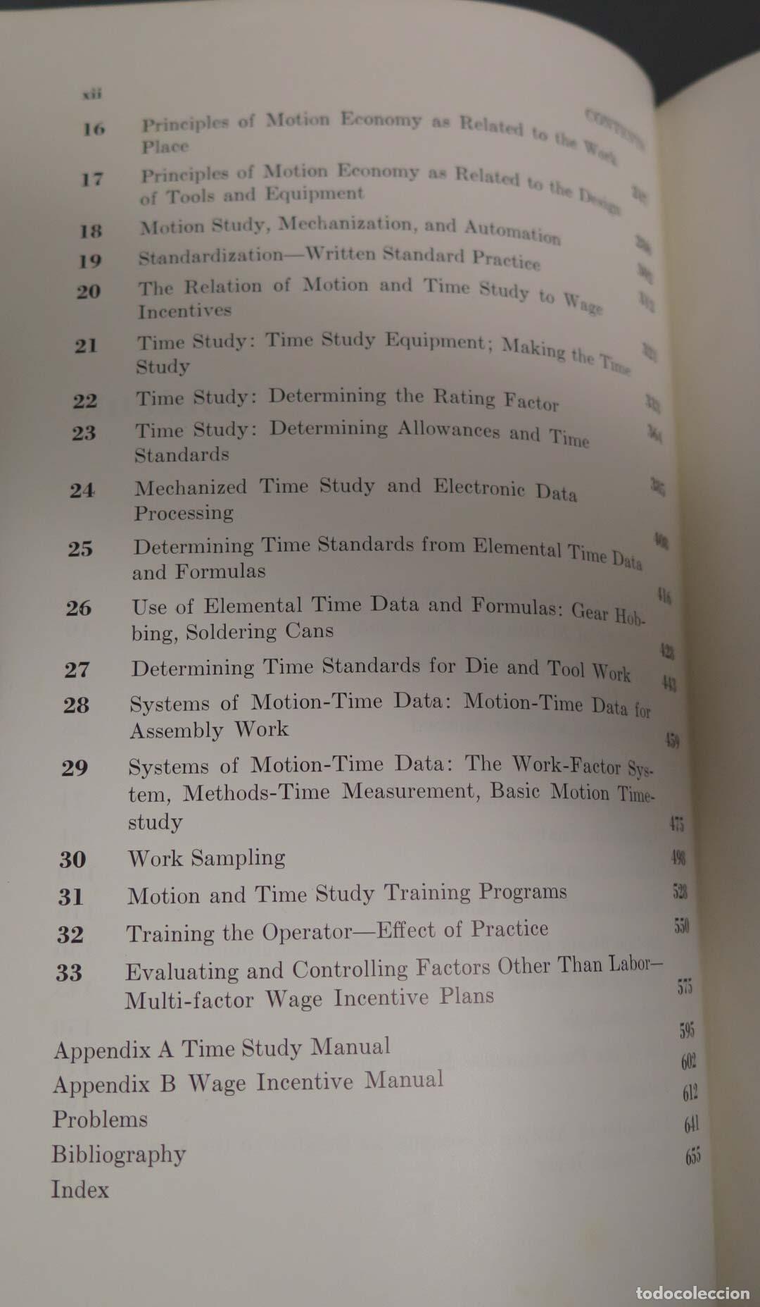 Libros de segunda mano: Motion and Time Study Ralph Mosser Barnes - Foto 3