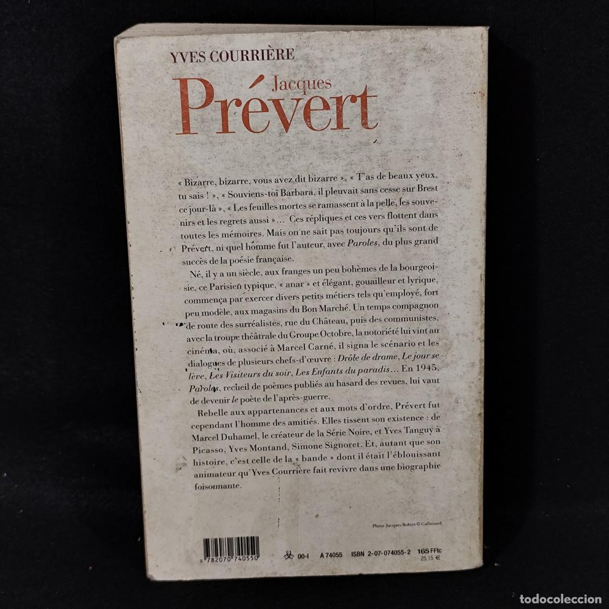 Libros de segunda mano: JACQUES PR&Eacute;VERT - YVES COURRI&Egrave;RE - GALLIMARD / 239 - Foto 2