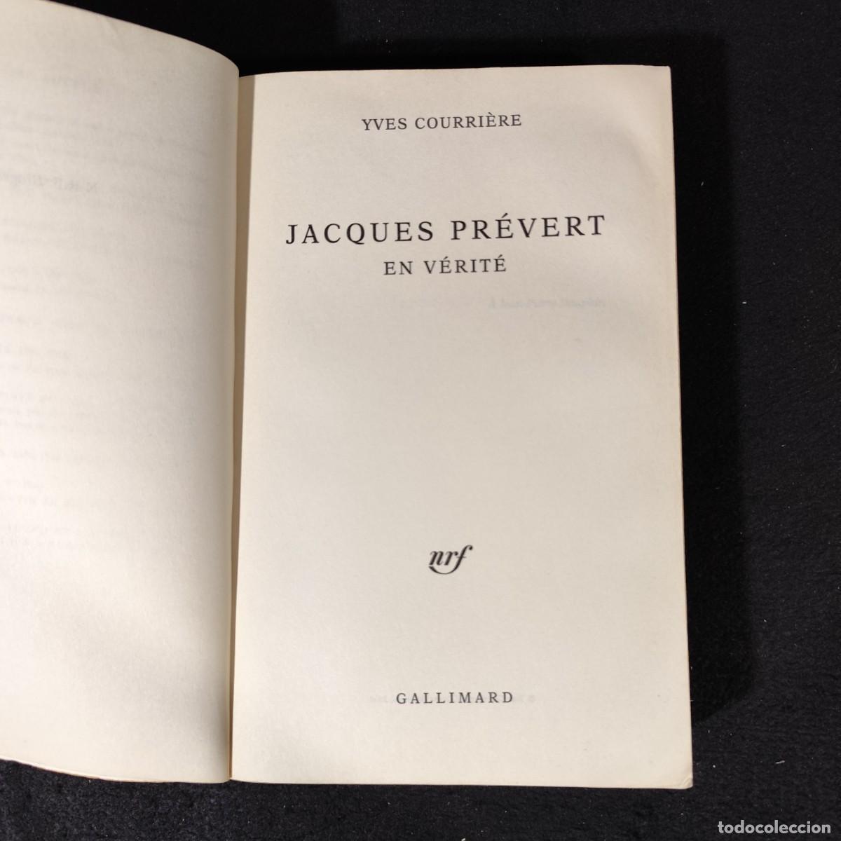 Libros de segunda mano: JACQUES PR&Eacute;VERT - YVES COURRI&Egrave;RE - GALLIMARD / 239 - Foto 6