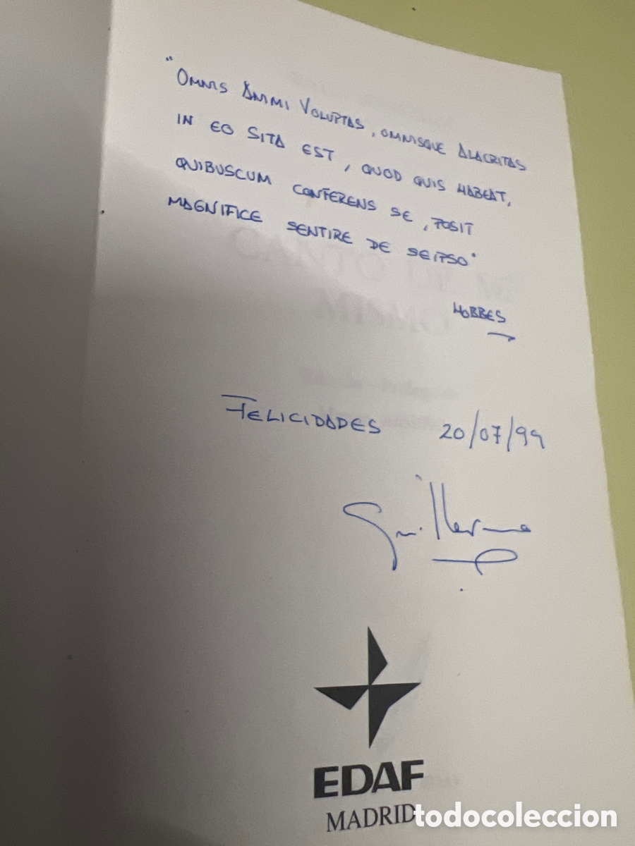 Libros de segunda mano: T2/B0/30. Libro Canto a m&iacute; mismo, Walt Whitman - Foto 2