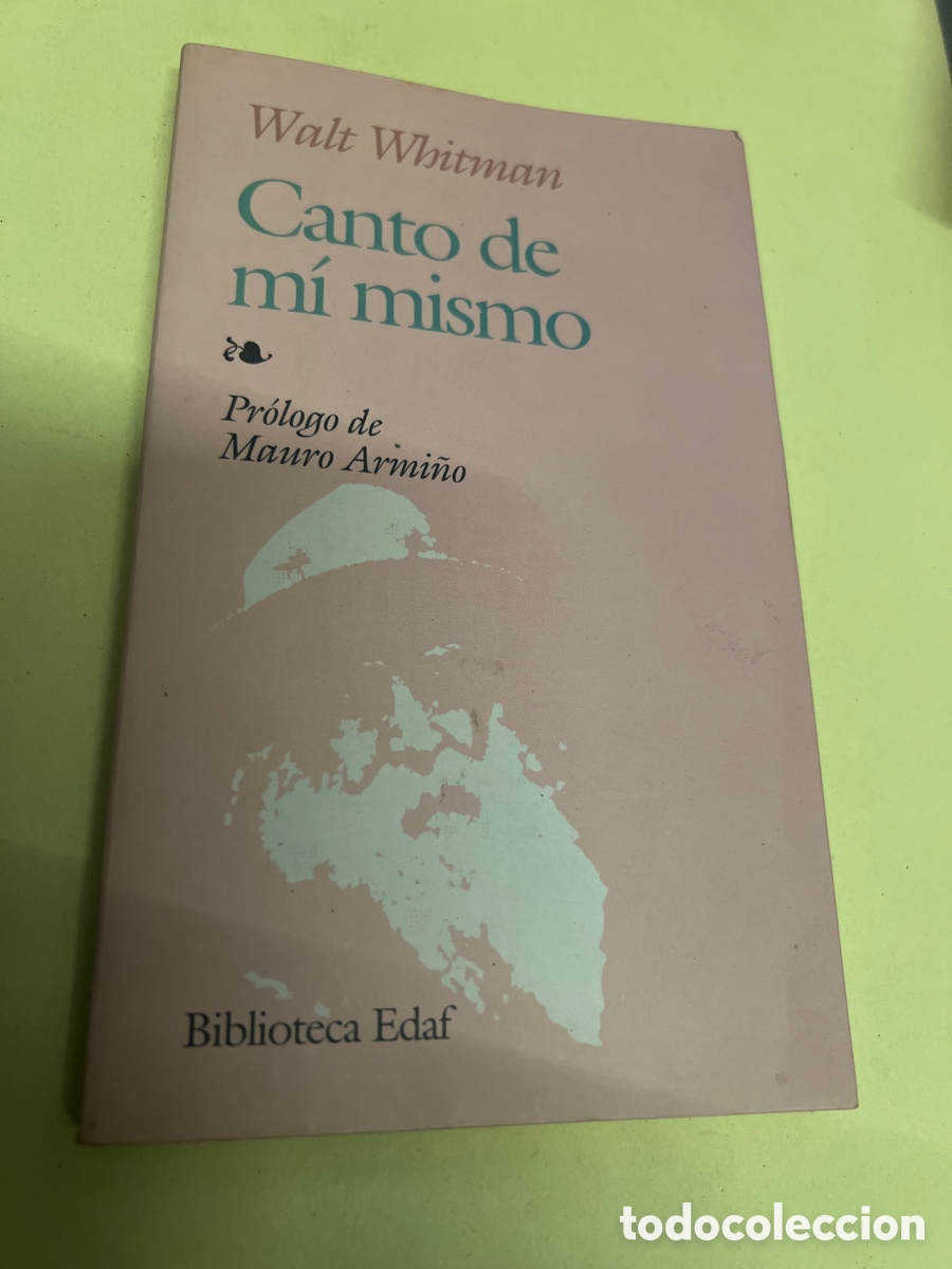 Libros de segunda mano: T2/B0/30. Libro Canto a m&iacute; mismo, Walt Whitman - Foto 1