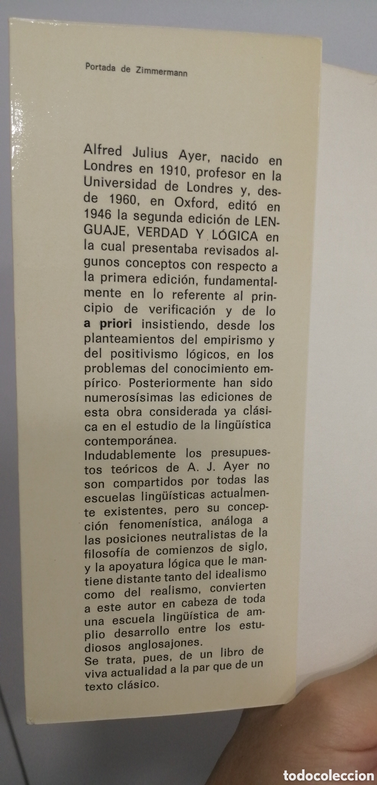 Libros de segunda mano: Lenguaje, verdad y l&oacute;gica A. J. Ayer Ediciones Mart&iacute;nez Roca - Foto 3