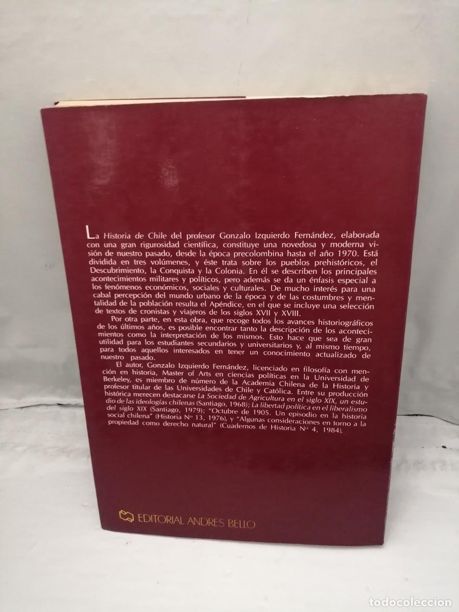 Libros de segunda mano: Historia de Chile, Tomo I (Primera edici&oacute;n) - Foto 2