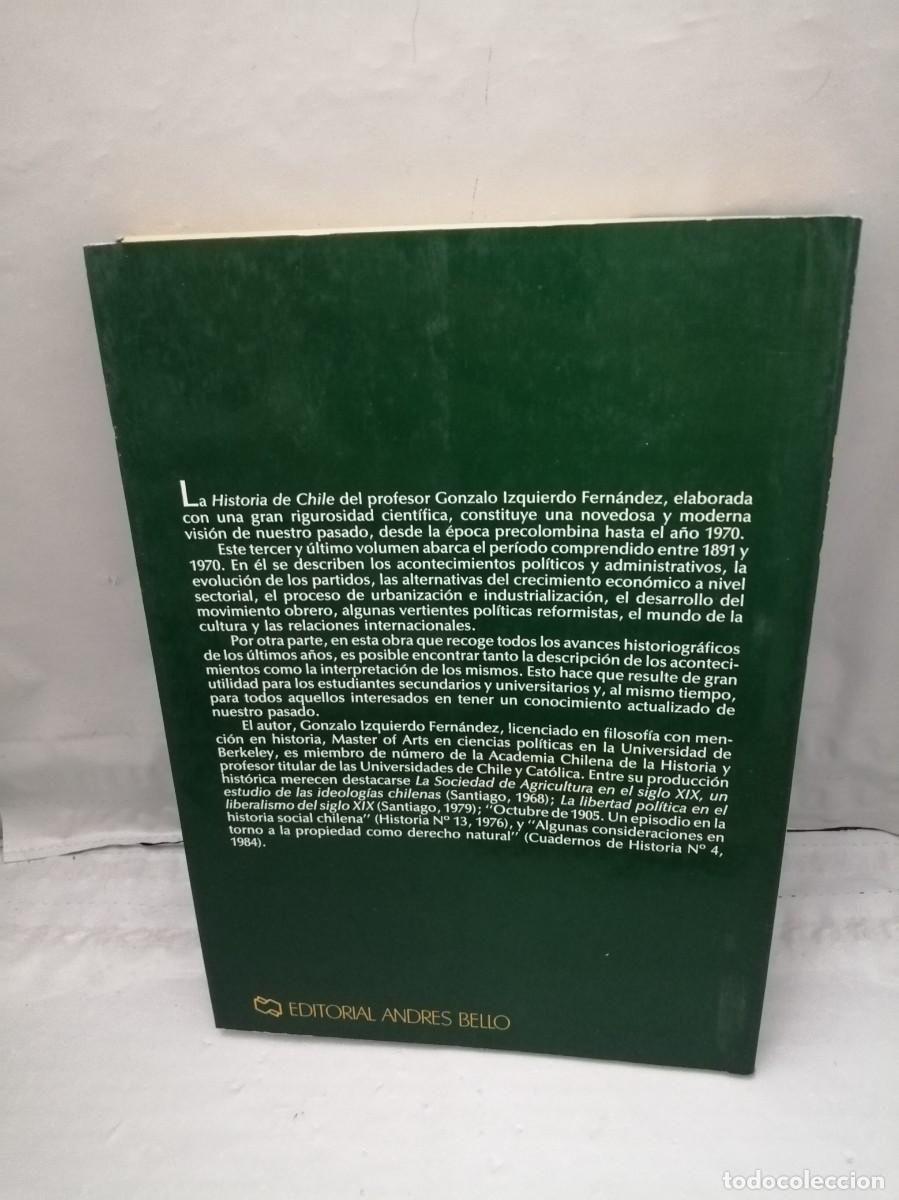 Libros de segunda mano: Historia de Chile, Tomo III (Primera edici&oacute;n) - Foto 2