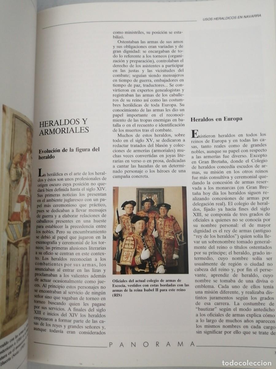 Libros de segunda mano: Usos her&aacute;ldicos en Navarra - Foto 4