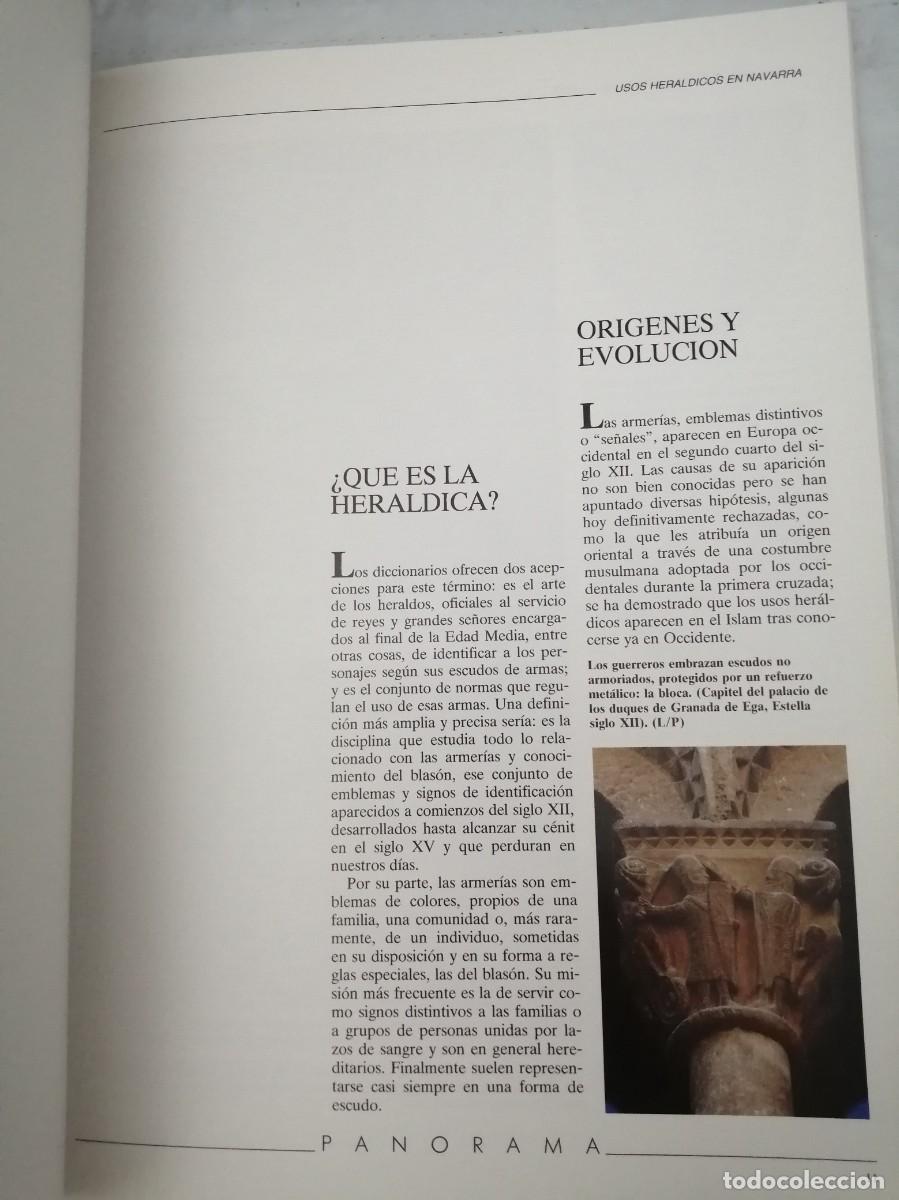Libros de segunda mano: Usos her&aacute;ldicos en Navarra - Foto 6
