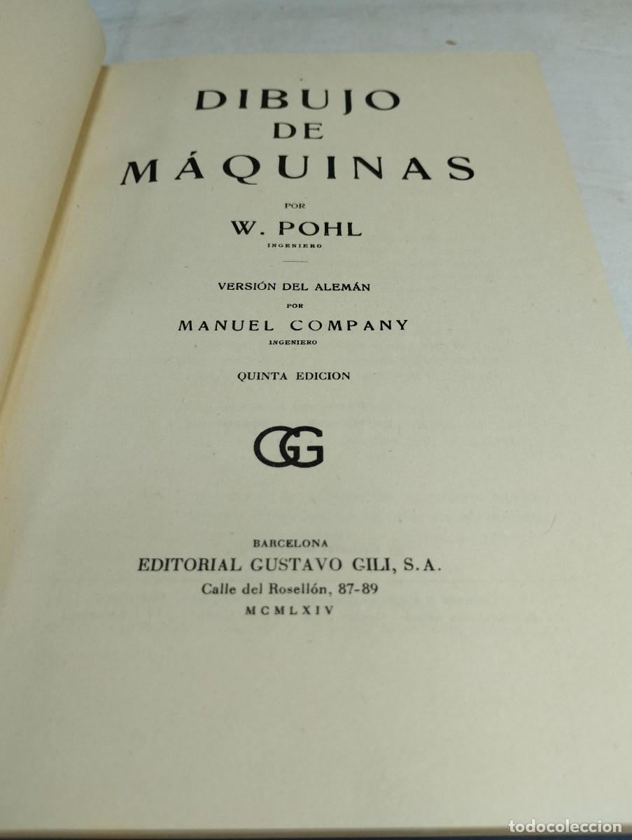Libros de segunda mano: Dibujo de m&aacute;quinas. W. Pohl, 1964 - Foto 2