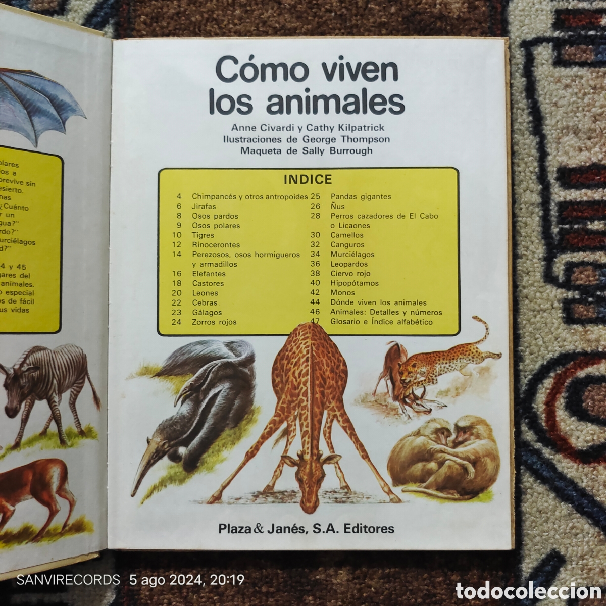 Libros de segunda mano: COMO VIVEN LOS ANIMALES (PLAZA & JANES) - Foto 2