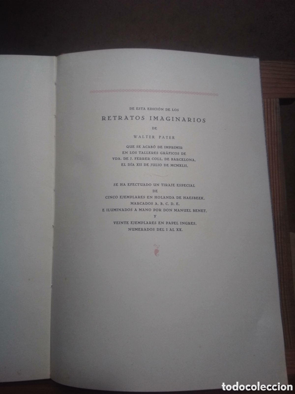 Libros de segunda mano: Retratos imaginarios de Walter Pater. - Foto 6