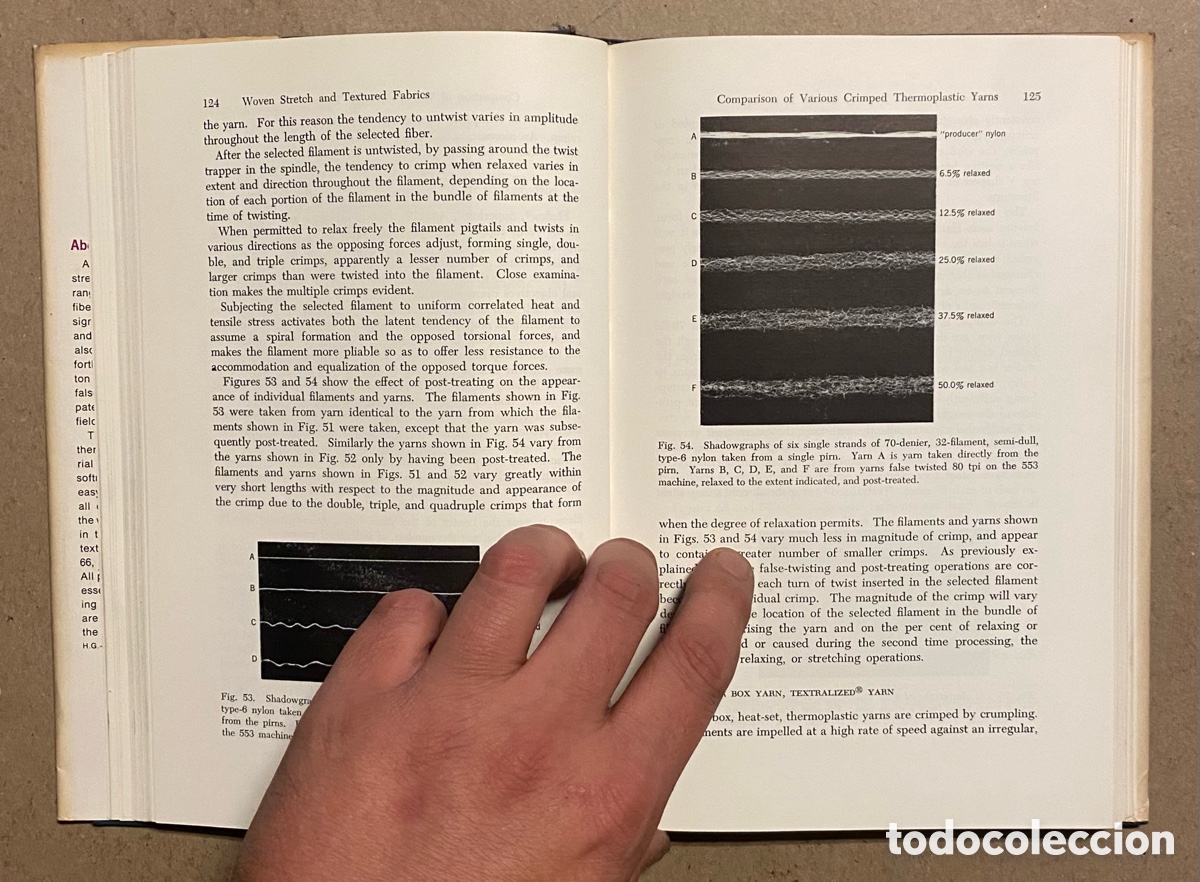 Libros de segunda mano: WOVEN STRETCH AND TEXTURED FABRICS. BERKELEY L. HATHORNE. INTERSCIENCE PUBLISHERS 1964. - Foto 4