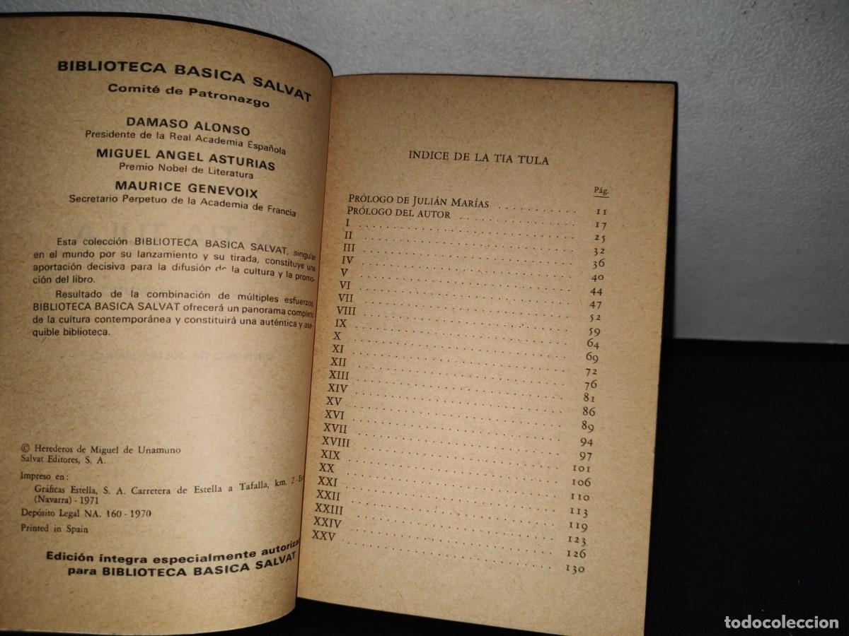 Libros de segunda mano: 87- LA T&Iacute;A TULA - M. DE UNAMUNO - Foto 5