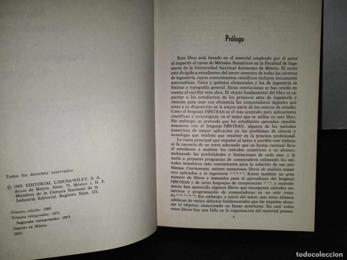 Libros de segunda mano: 87- M&Eacute;TODOS NUM&Eacute;RICOS EN COMPUTADORAS DIGITALES - JOS&Eacute; A. NIETO RAM&Iacute;REZ - Foto 5