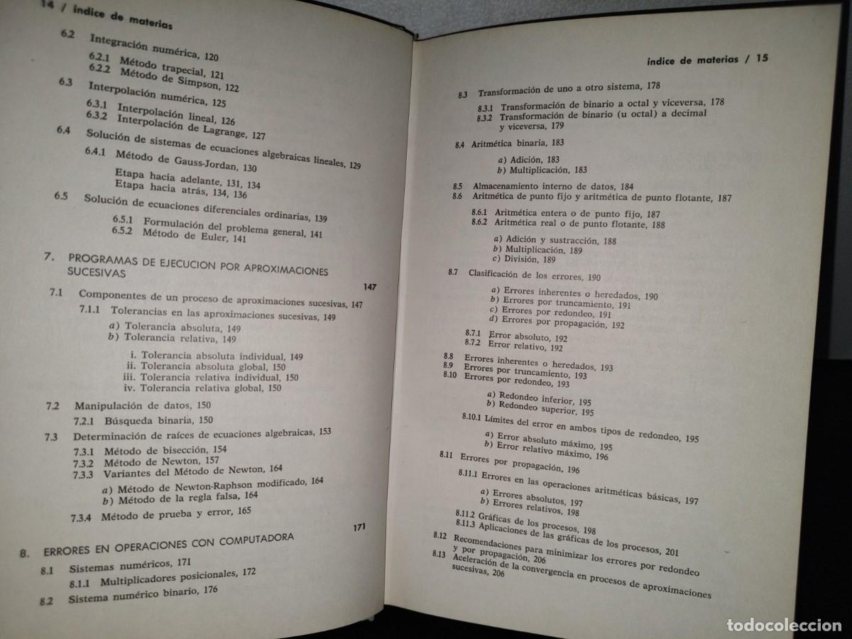Libros de segunda mano: 87- M&Eacute;TODOS NUM&Eacute;RICOS EN COMPUTADORAS DIGITALES - JOS&Eacute; A. NIETO RAM&Iacute;REZ - Foto 9