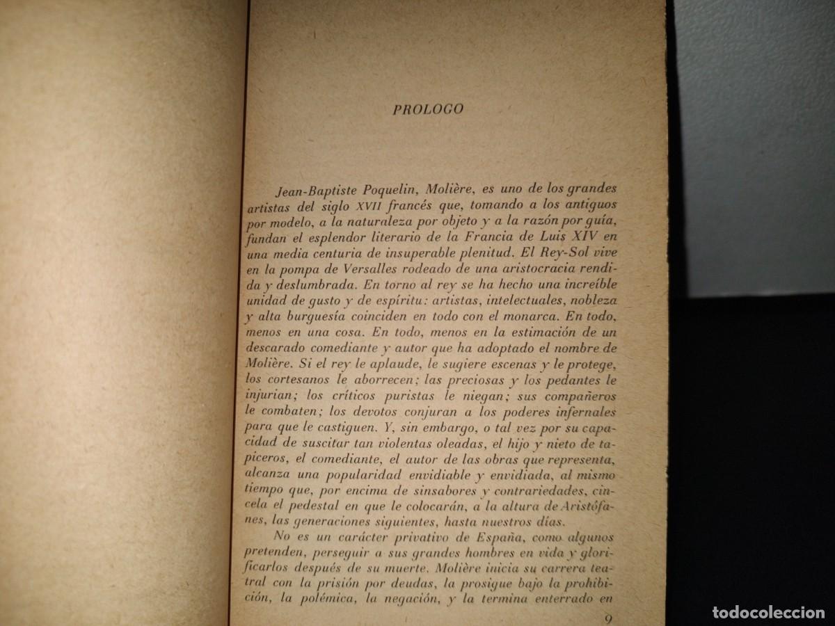 Libros de segunda mano: 87- EL ENFERMO IMAGINARIO / EL M&Eacute;DICO A PALOS - MOLIERE - Foto 6