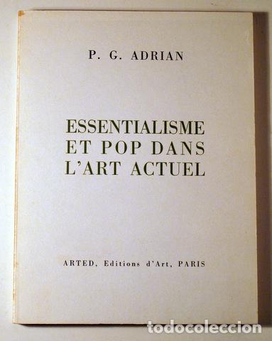 Libros de segunda mano: ADRIAN, P.G. - ESSENTIALISME ET POP DANS LART ACTUEL - Paris 1971 - Foto 1