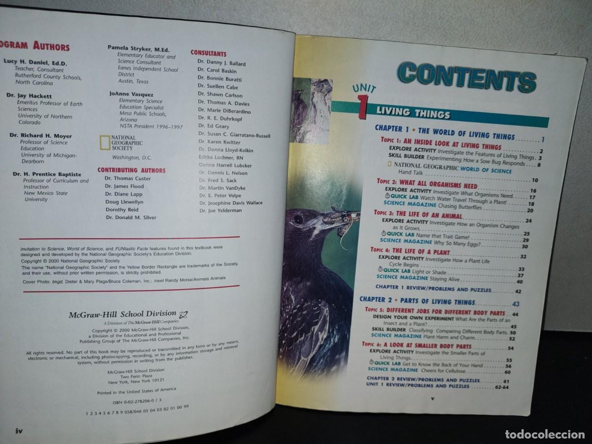 Libros de segunda mano: 123- LIVING THINGS. SCIENCE. MCGRAW-HILL - RICHARD MOYER - 2000 - Foto 4