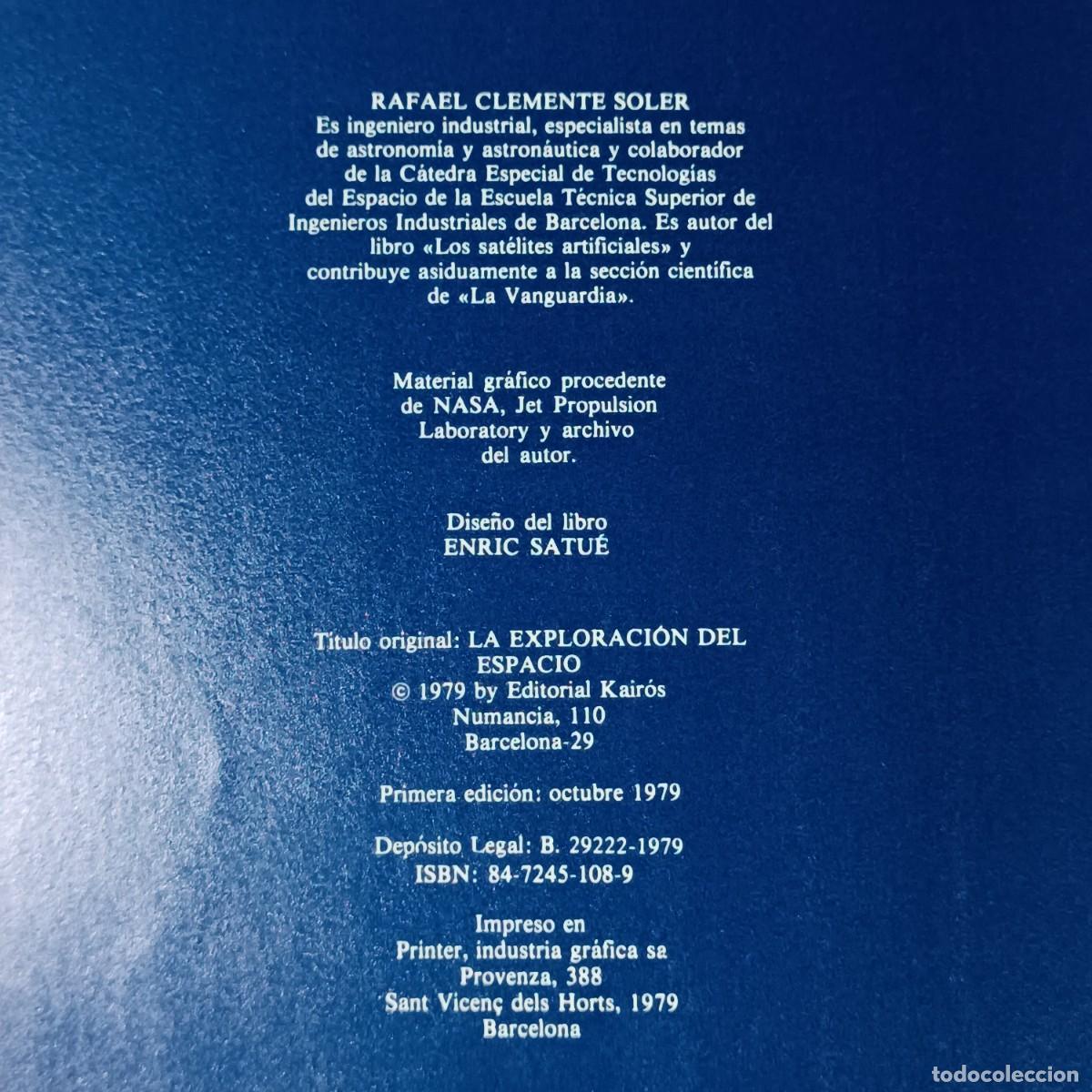 Libros de segunda mano: LA EXPLORACI&Oacute;N DEL ESPACIO - RAFAEL CLEMENTE - EDITORIAL KAIR&Oacute;S - 1979 / 719 - Foto 5