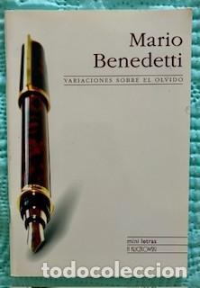 Libros de segunda mano: MARIO BENEDETTI - VARIACIONES SOBRE EL OLVIDO - Foto 1