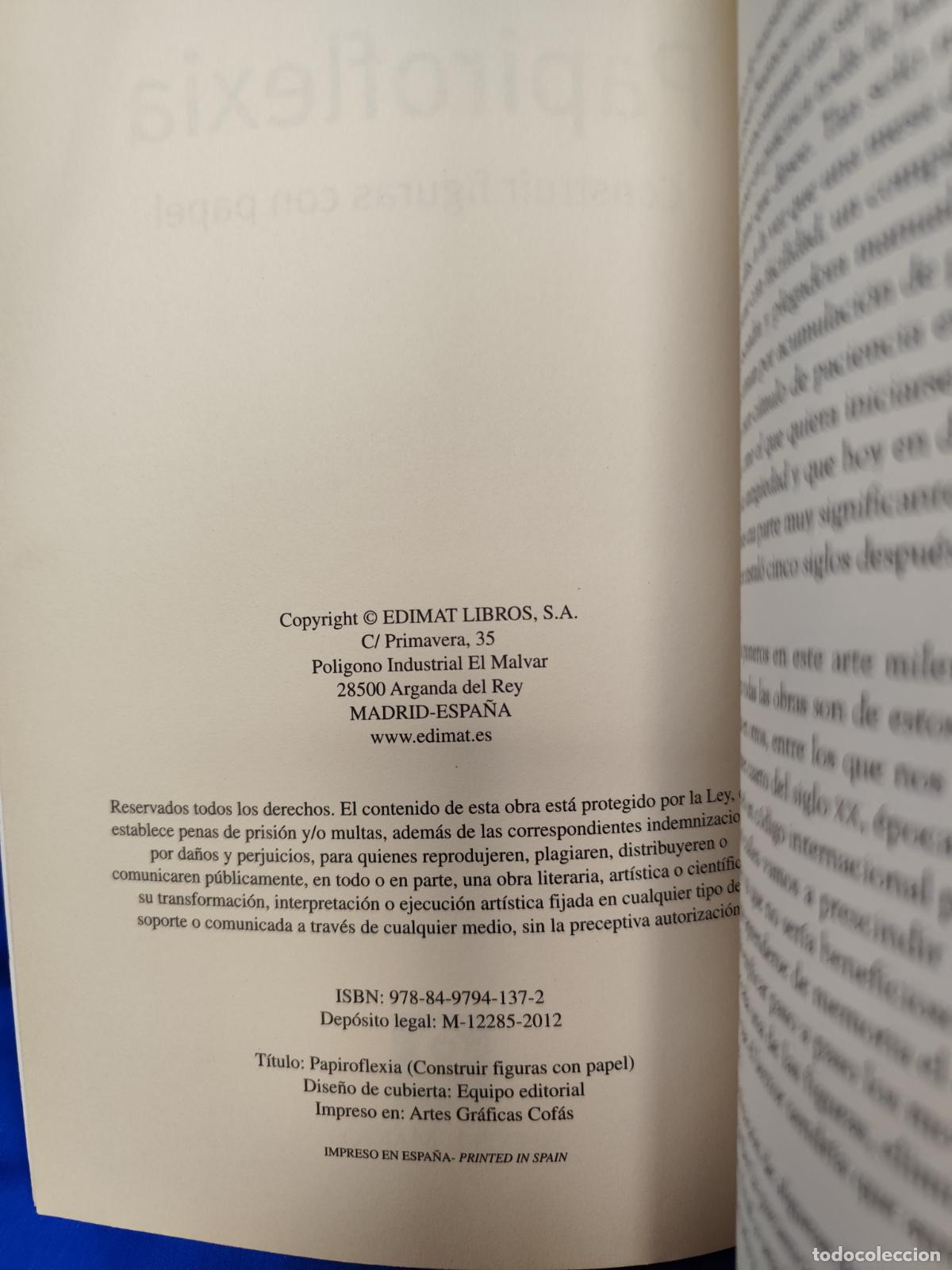 Libros de segunda mano: Papiroflexia, construir figuras con papel. - Alexis J. Martos - Foto 3
