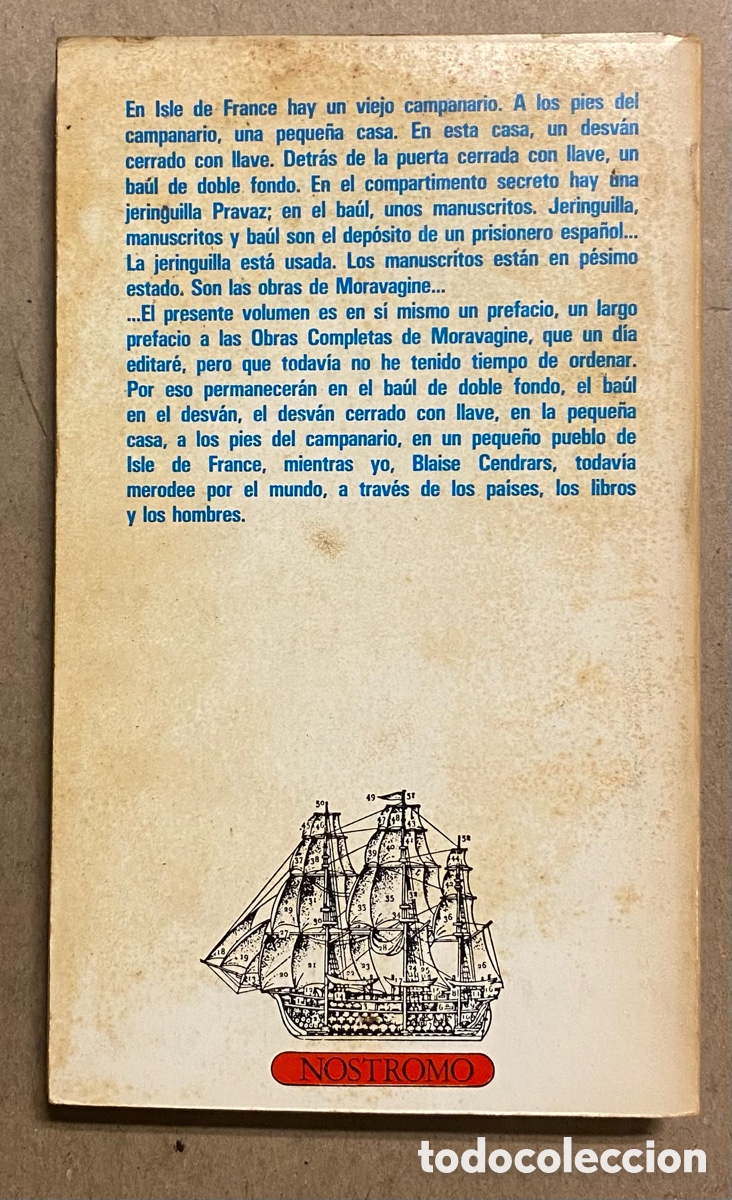 Libros de segunda mano: MORAVAGINE. BLAISE CENDRARS. EDICIONES ALFAGUARA 1977. - Foto 4