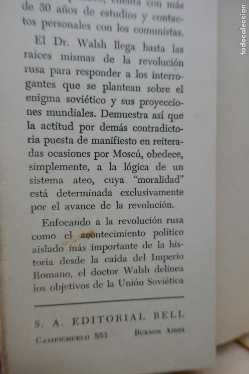 Libros de segunda mano: IMPERIO TOTAL - RA&Iacute;CES Y PROGRESOS DEL COMUNISMO MUNDIAL - WALSH / BUENOS AIRES - Foto 6