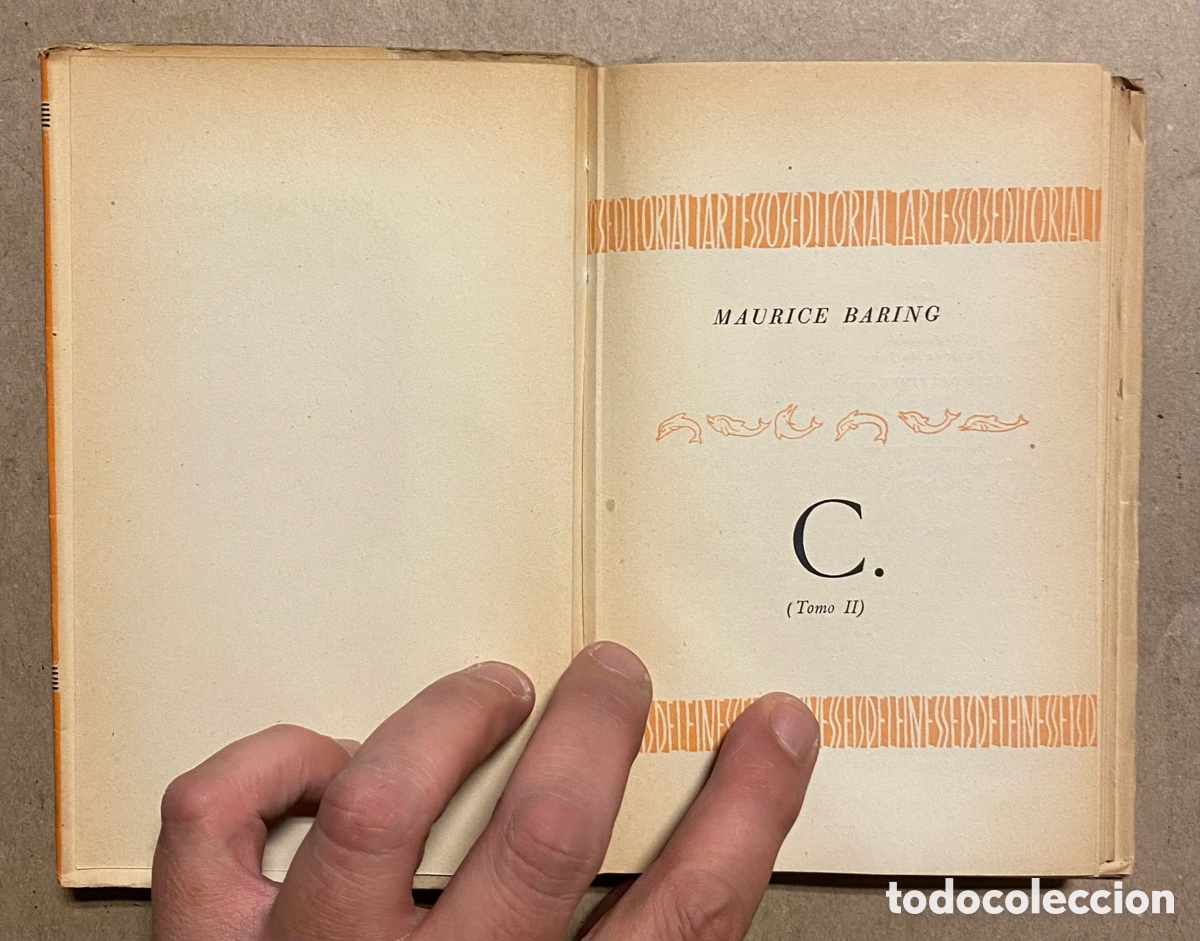Libros de segunda mano: C. MAURICE BARING. EDITORIAL TARTESSOS 1942. 2 TOMOS. - Foto 4