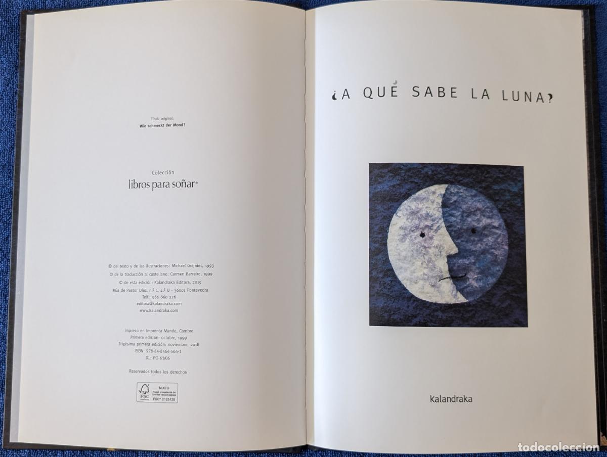 Libros de segunda mano: &iquest;A qu&eacute; saba La Luna? - Michael Grejniec - Kalandraka (2019) - Foto 2