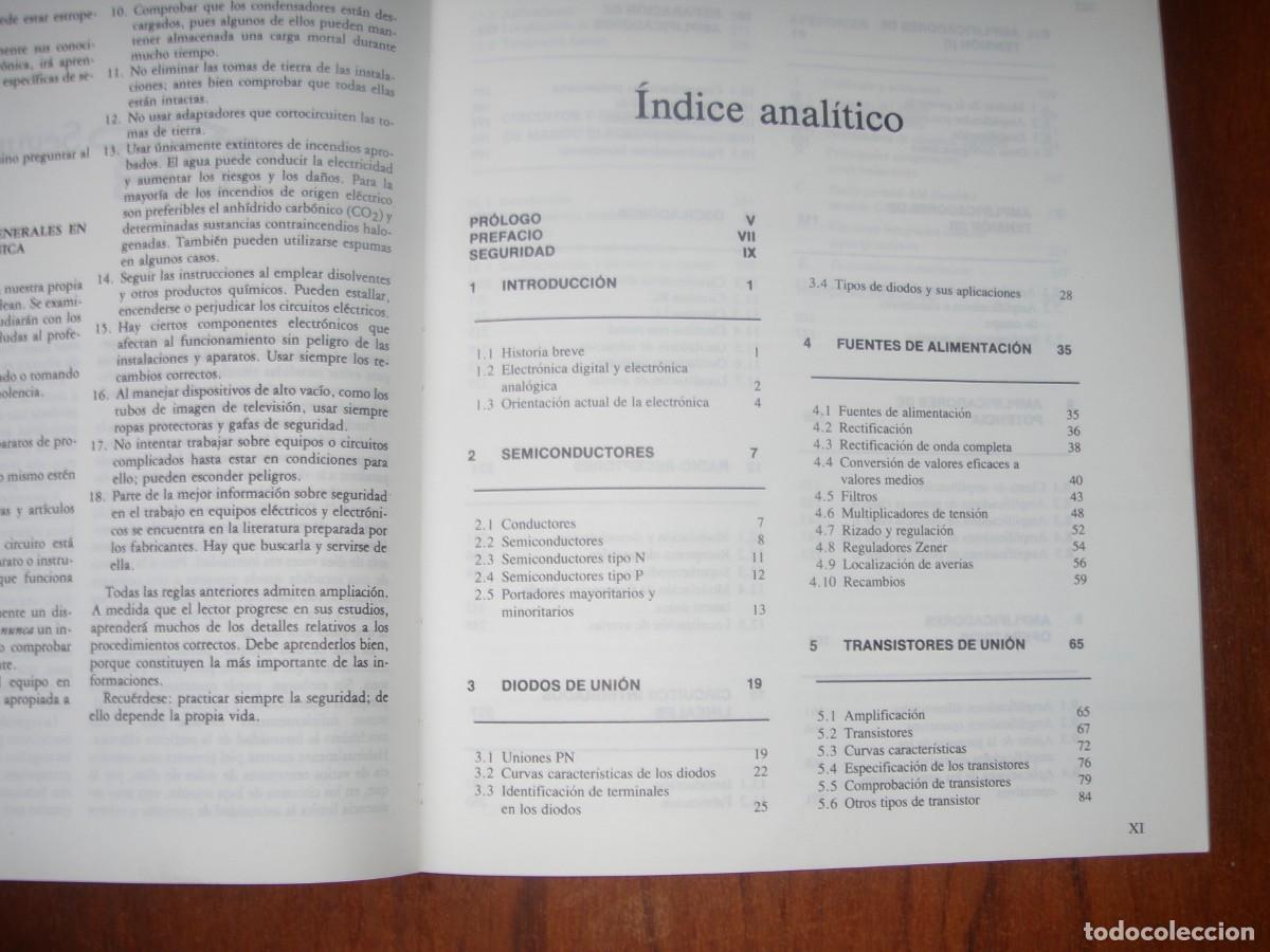 Libros de segunda mano: ELECTR&Oacute;NICA PRINCIPIOS Y APLICACIONES CHARLES A. SCHULER - Foto 5